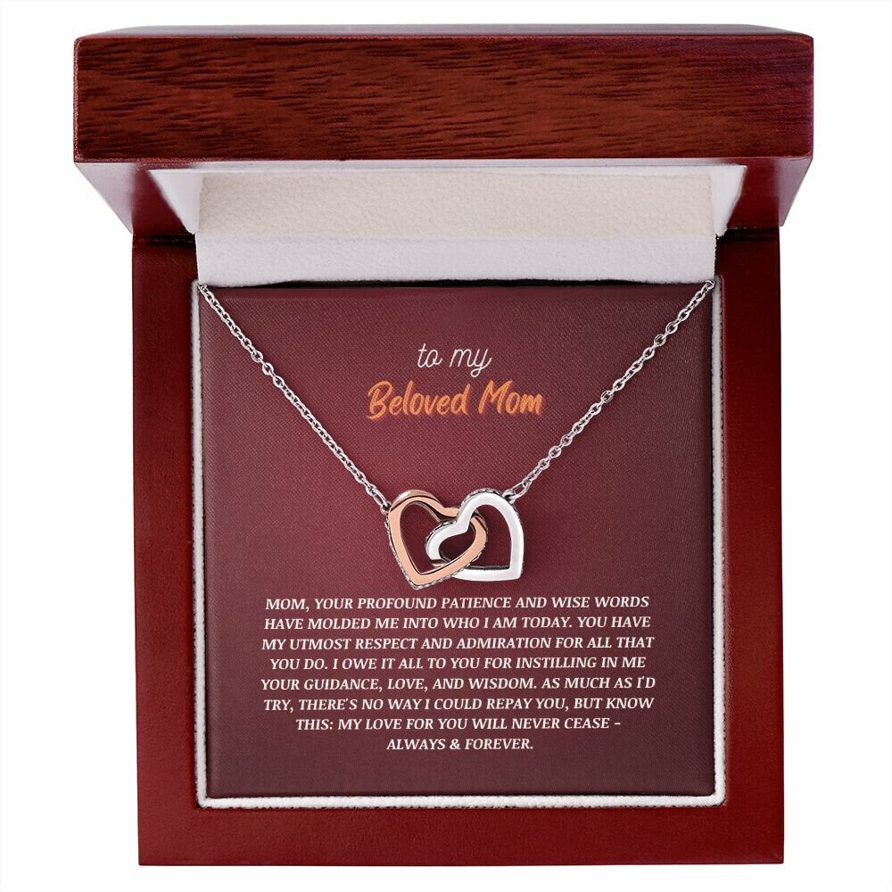 To my mother 8 | Interlocking Hearts | From son/daughter to mother | I Love You Mom