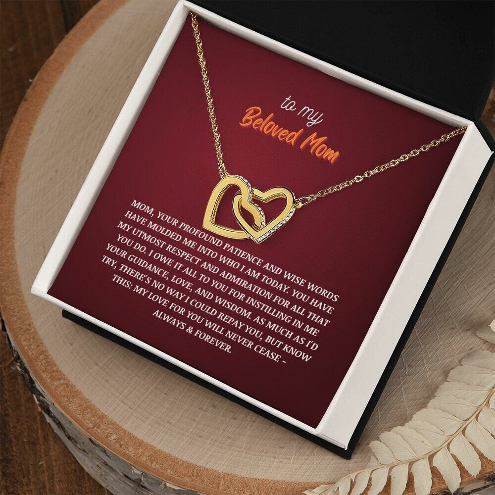 To my mother 8 | Interlocking Hearts | From son/daughter to mother | I Love You Mom