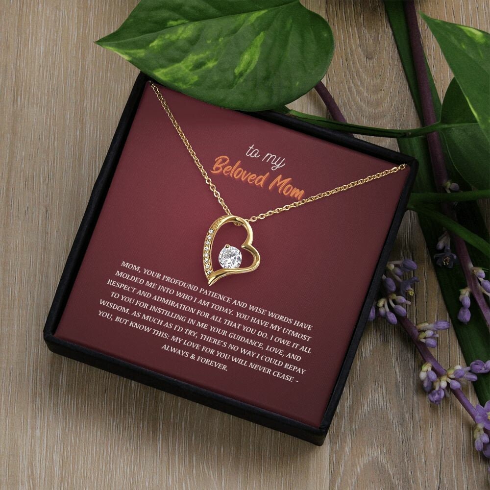 To my mother 8 | Forever Love Necklace | From son/daughter to mother | I Love You Mom