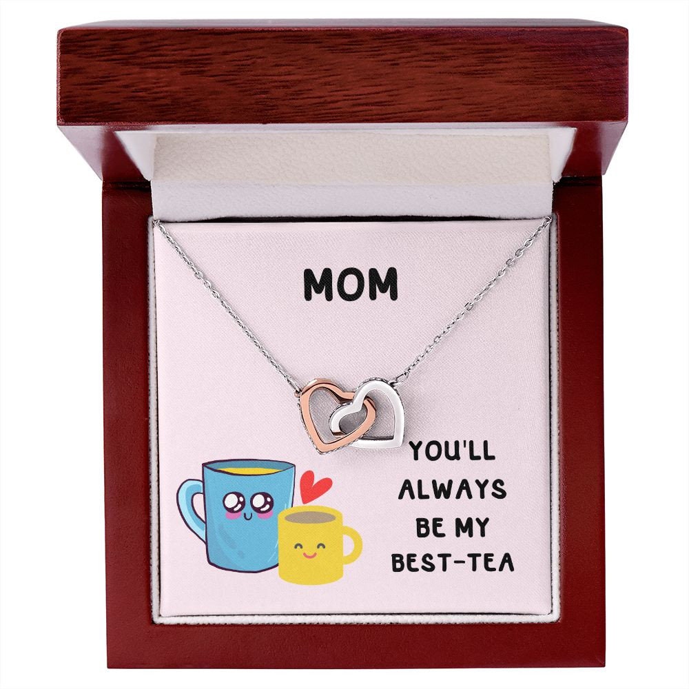Personalised Mum Best-Tea Coaster - Funny Gift For Mother, Birthday Gift, Mothers Day, Gift for mum, bestie, custom coaster gif.Interlocking