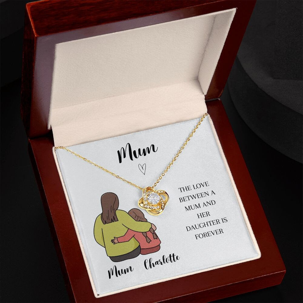 Personalised Mothers Day Gift | Mothers Day Print | Mum Gift || Gift for Mum | Mother and Daughter | Christmas gift for Mum | Love Knot |