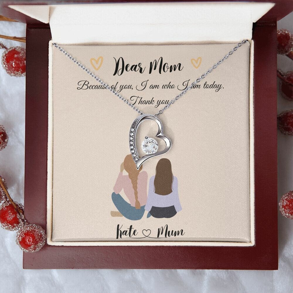 Personalised mother and daughter print, Birthday Gift For Mum, Custom Family, Personalized gifts for mom from daughter | Forever Love |