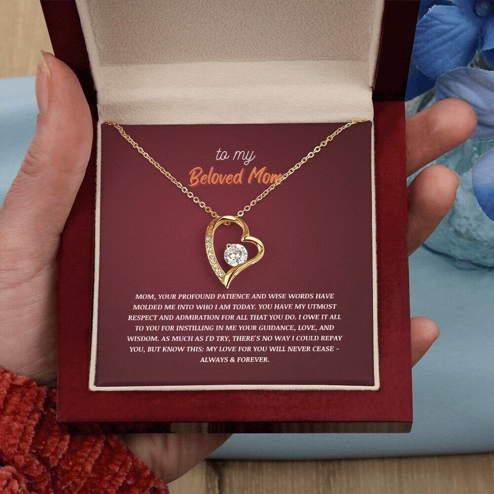 To my mother 8 | Forever Love Necklace | From son/daughter to mother | I Love You Mom