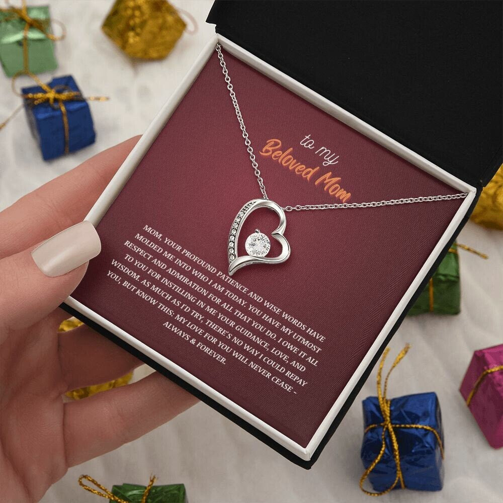To my mother 8 | Forever Love Necklace | From son/daughter to mother | I Love You Mom