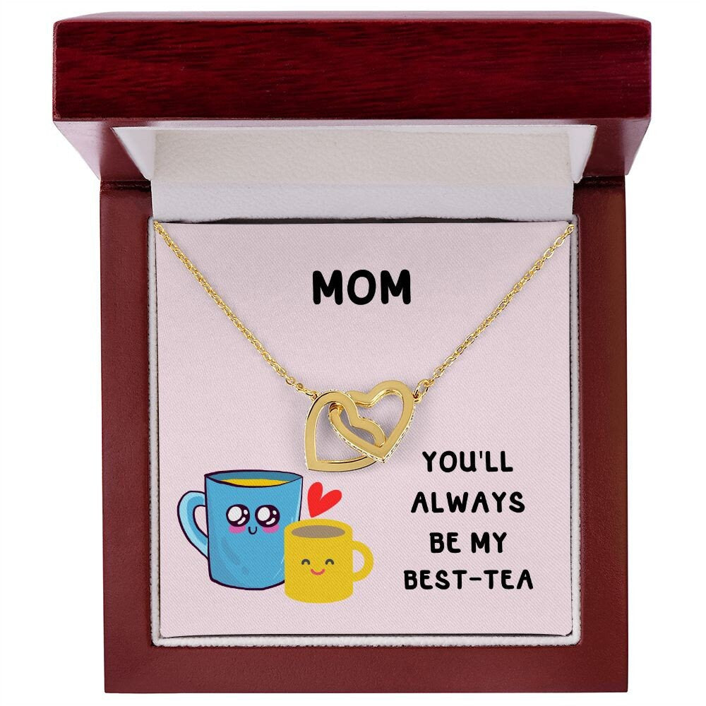 Personalised Mum Best-Tea Coaster - Funny Gift For Mother, Birthday Gift, Mothers Day, Gift for mum, bestie, custom coaster gif.Interlocking