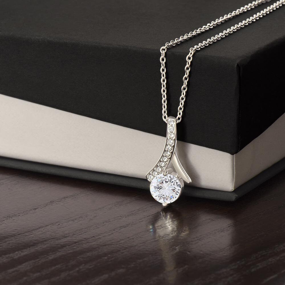 Personalised Mum Best Friend Metal Wallet Card - Sentimental Keepsake Gift for Mum, Mother's Day, Birthday, Christmas.| Alluring Necklace |