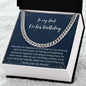 Meaningful Dad Necklace Cute Gifts For Dad Birthday Gifts For Father Gift For Daddy Bday To My Dad Birthday Gift |Cubin Link Necklace |