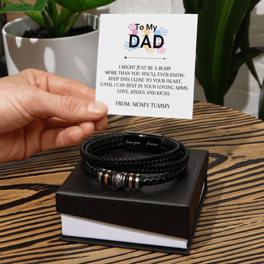 To My Dad Bracelet,  Father's Day Gift, New Dad Gift, Future Father Gift, Dad To Be Necklace, First Time Daddy Gift