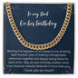Meaningful Dad Necklace Cute Gifts For Dad Birthday Gifts For Father Gift For Daddy Bday To My Dad Birthday Gift |Cubin Link Necklace |