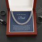 Father's Day Necklace, Chain Necklace, To My Dad Gift, Papa Gift, Necklace For Dad, Father's Day Jewelry, Gift From Daughter, Son To Dad