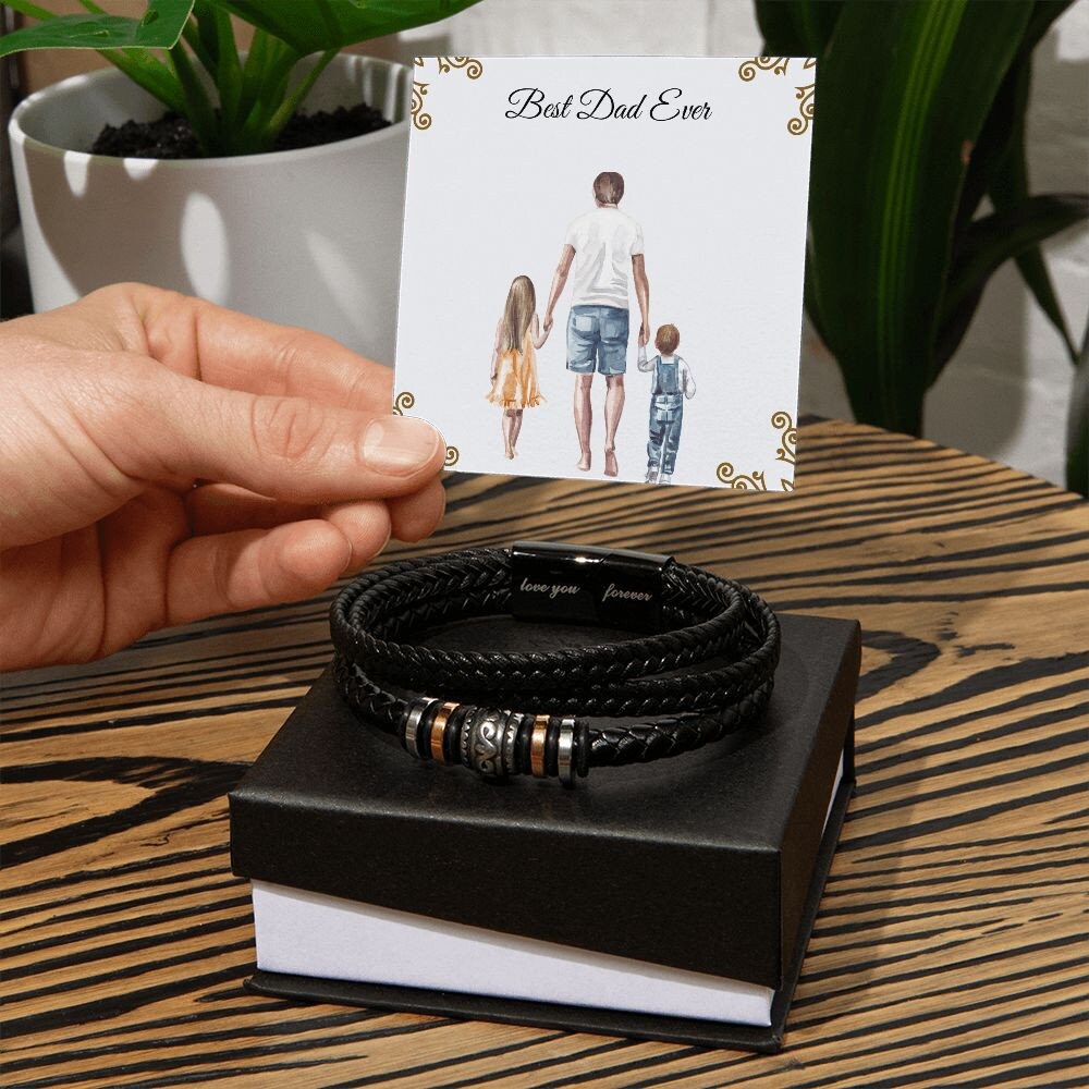 Father's Day gift for Daddy, Father, and Toddler Message Card, Custom Daddy and Me Print, Birthday Gift for Husband | Cubin Link Pendent |