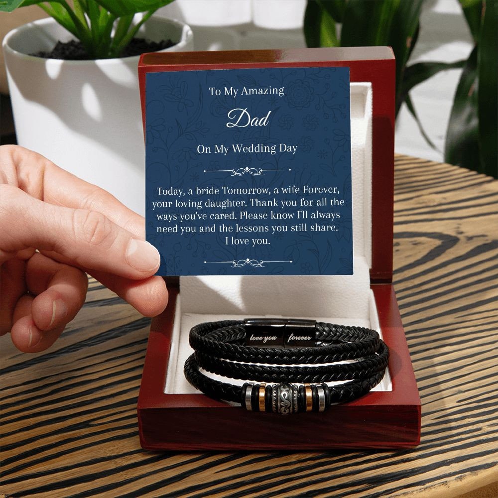 To My Dad Necklace, Father Of The Bride Gift From Daughter, Cross Pendant Necklace, To My Father Necklace, Father's Day Gift, Bride Parents
