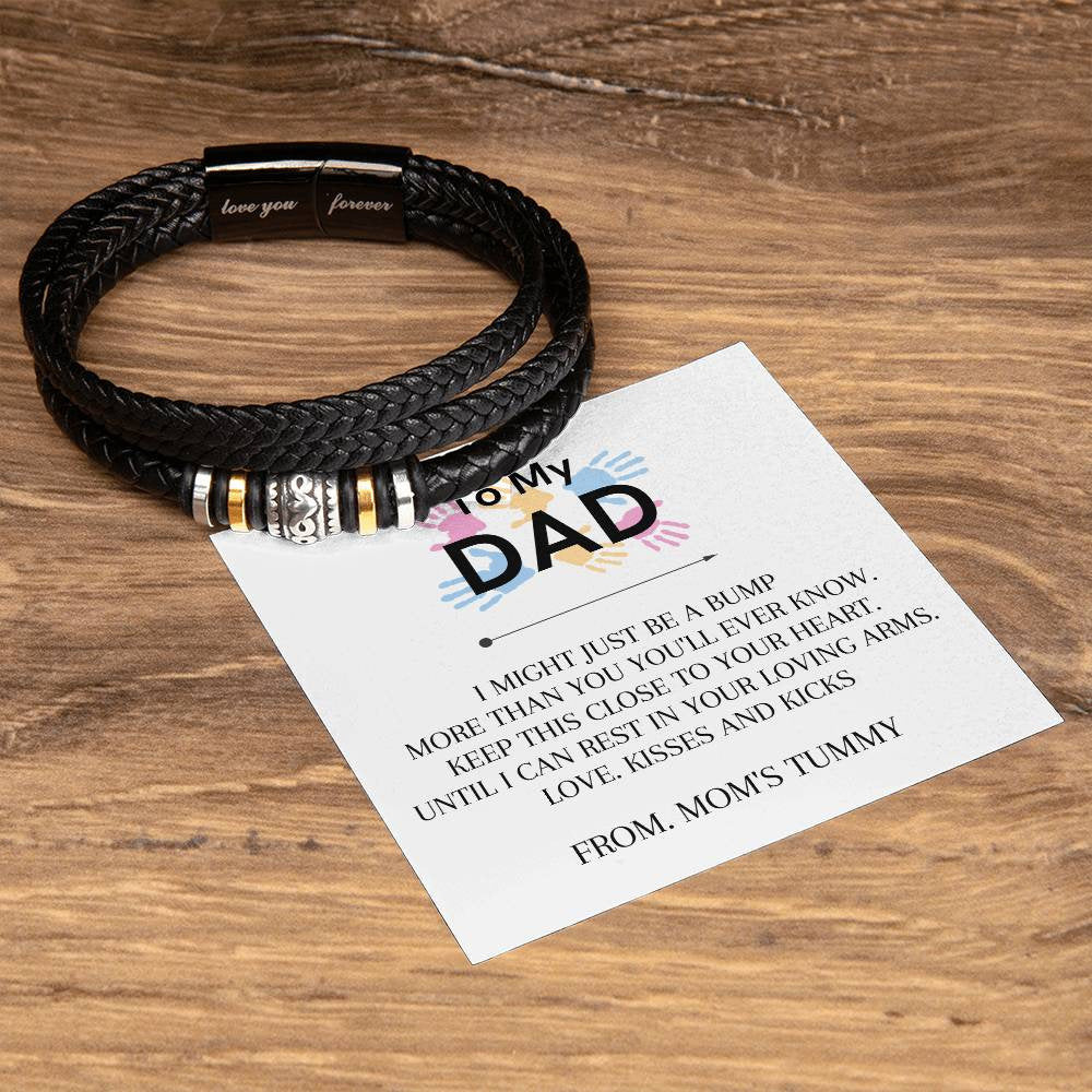 To My Dad Bracelet,  Father's Day Gift, New Dad Gift, Future Father Gift, Dad To Be Necklace, First Time Daddy Gift