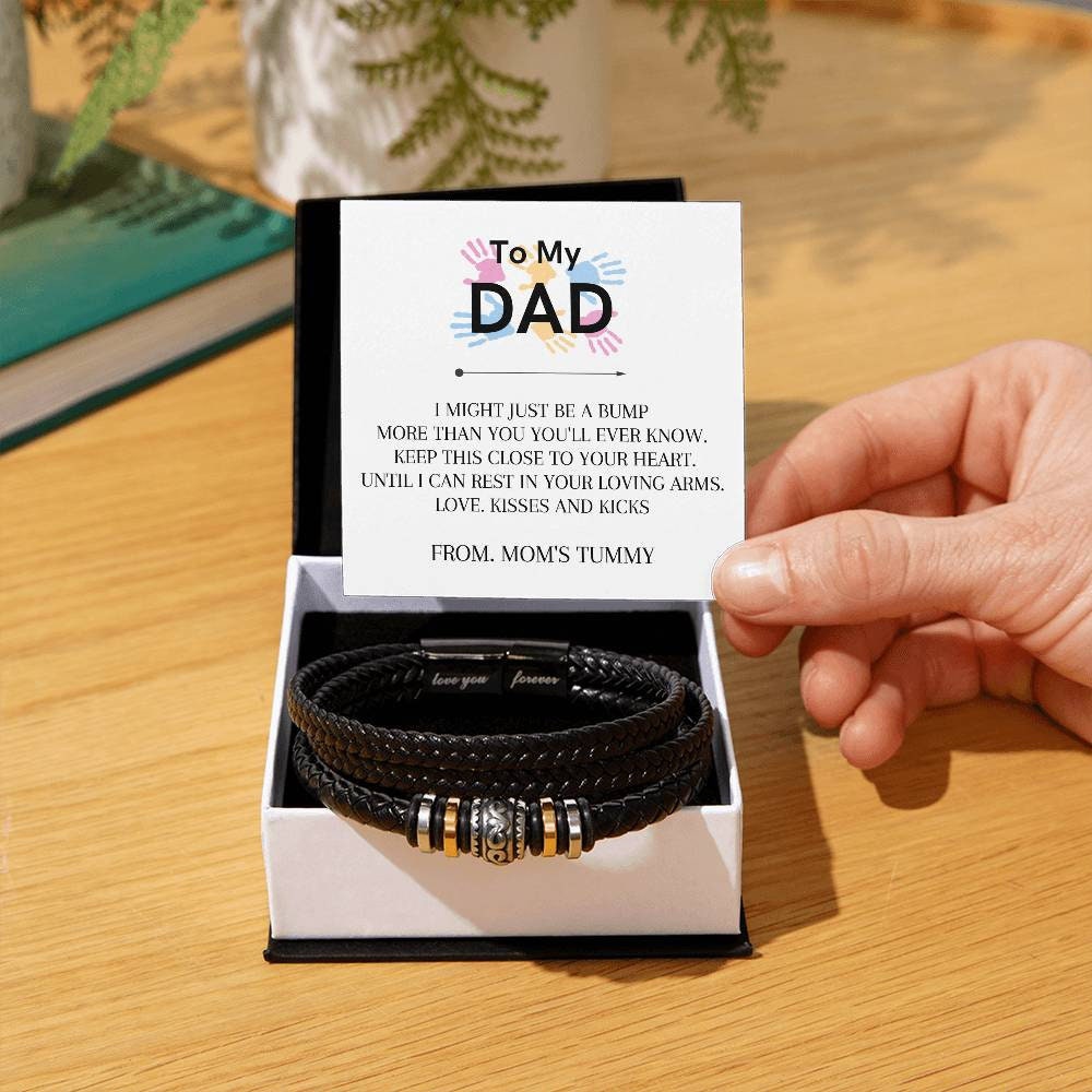 To My Dad Bracelet,  Father's Day Gift, New Dad Gift, Future Father Gift, Dad To Be Necklace, First Time Daddy Gift