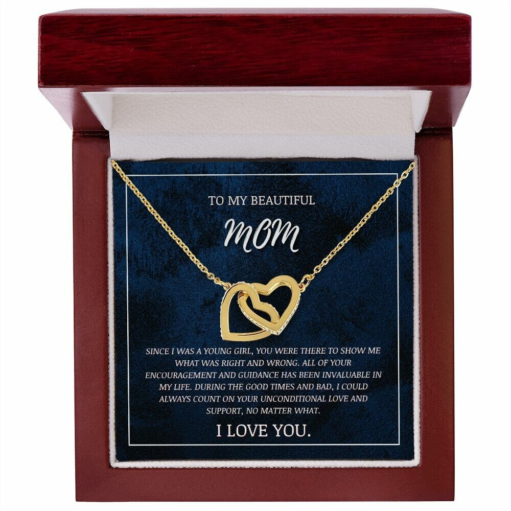 To my mother 7 | Interlocking Hearts | From son/daughter to mother | I Love You Mom