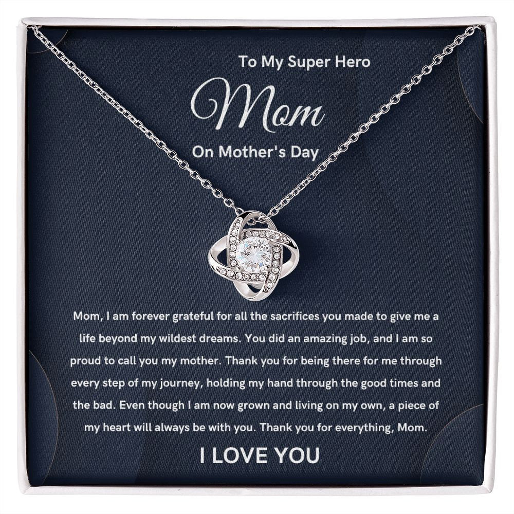 To my mother 12| Love Knot Necklace | From son/daughter to mother | I Love You Mom