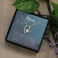 To my mother 1 | Forever love Necklace | From son/daughter to mother | I Love You Mom
