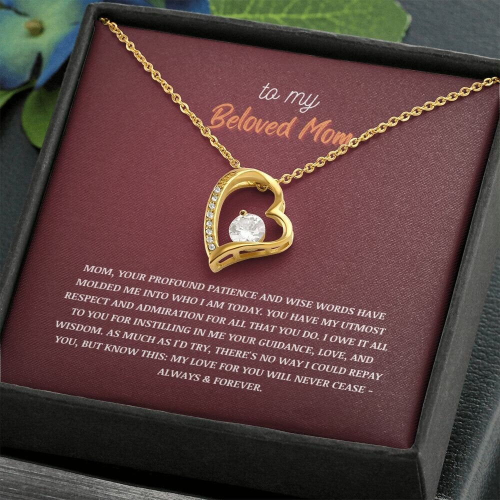 To my mother 8 | Forever Love Necklace | From son/daughter to mother | I Love You Mom
