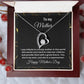 To my mother 11| Forever Love Necklace | From son/daughter to mother | I Love You Mom