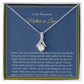 To My Mother in Law Necklace from Daughter | Gift to Mother-in-Law for Christmas Birthday Mother's Day, Alluring Message Card