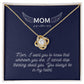 To my mother 2 | Love Knot| From son/daughter to mother | I Love You Mom