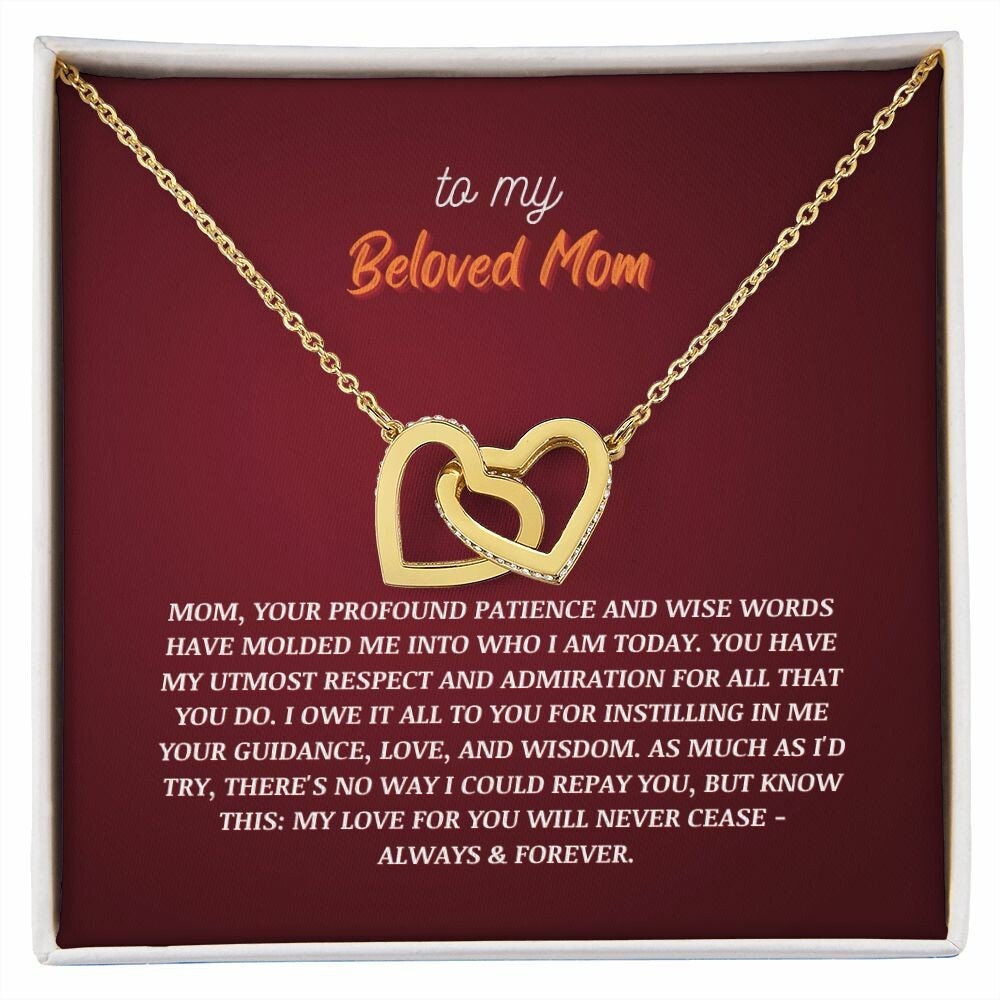 To my mother 8 | Interlocking Hearts | From son/daughter to mother | I Love You Mom