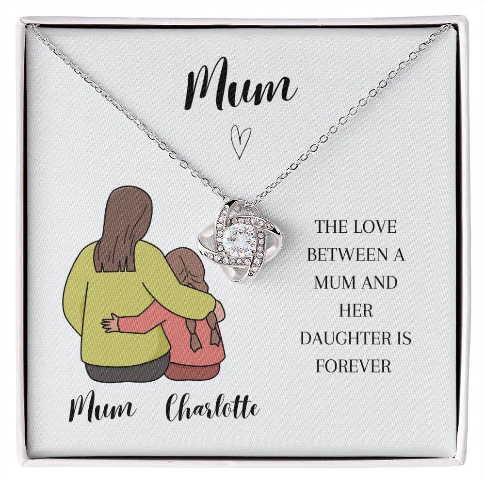 Personalised Mothers Day Gift | Mothers Day Print | Mum Gift || Gift for Mum | Mother and Daughter | Christmas gift for Mum | Love Knot |