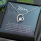 To my mother 1 | Forever love Necklace | From son/daughter to mother | I Love You Mom