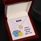 Personalised Mum Best-Tea Coaster - Funny Gift For Mother, Birthday Gift, Mothers Day, Gift for mum, bestie, custom coaster gif. Love Knott
