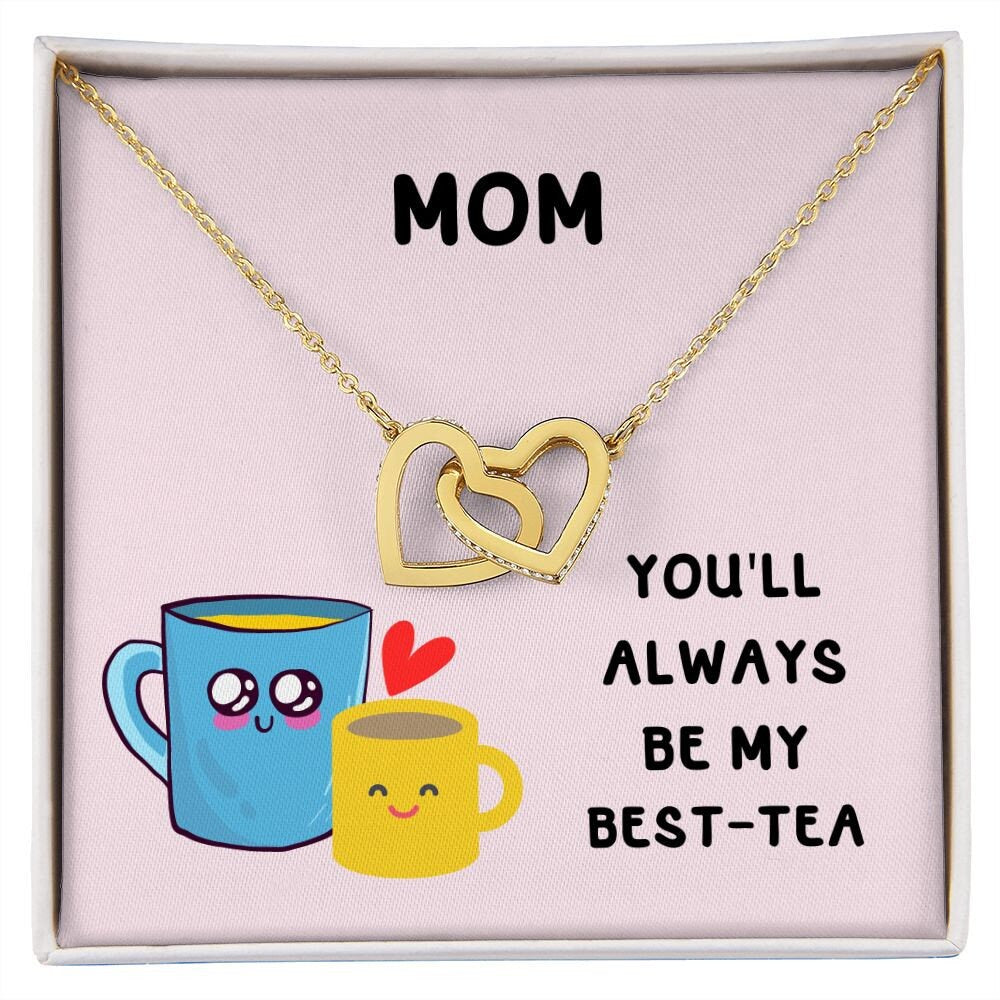 Personalised Mum Best-Tea Coaster - Funny Gift For Mother, Birthday Gift, Mothers Day, Gift for mum, bestie, custom coaster gif.Interlocking