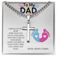 To My Dad Necklace, Cross Necklace, Father's Day Gift, New Dad Gift, Future Father Gift, Dad To Be Necklace, First Time Daddy Gift