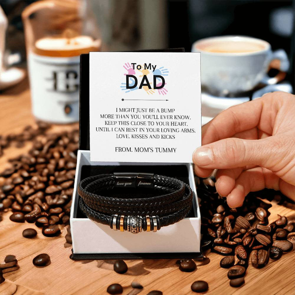 To My Dad Bracelet,  Father's Day Gift, New Dad Gift, Future Father Gift, Dad To Be Necklace, First Time Daddy Gift