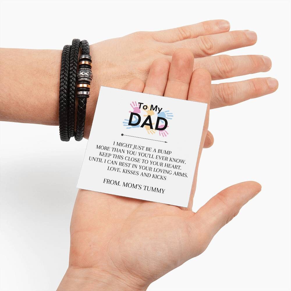 To My Dad Bracelet,  Father's Day Gift, New Dad Gift, Future Father Gift, Dad To Be Necklace, First Time Daddy Gift
